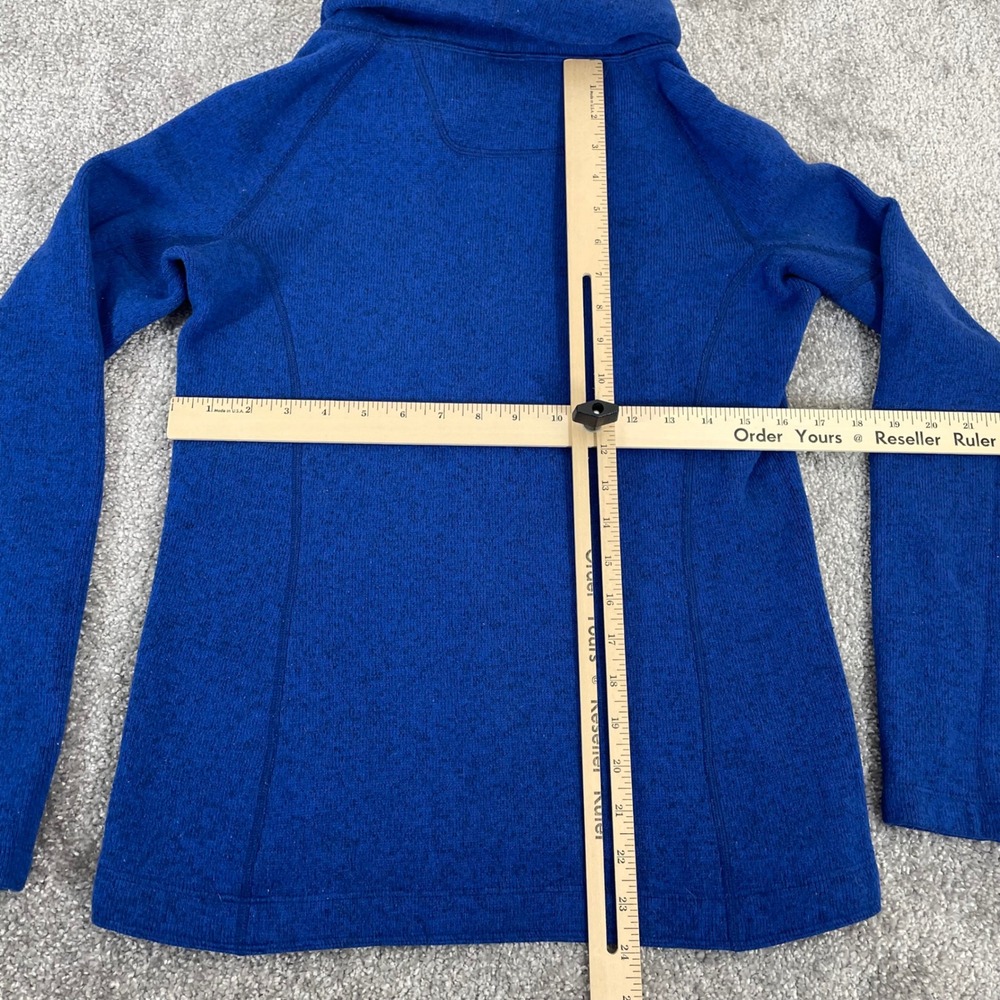 Arcteryx Sweater Womens Extra Small Relaxed Fit Cowl Neck Fleece Pullover Blue - Picture 8 of 13